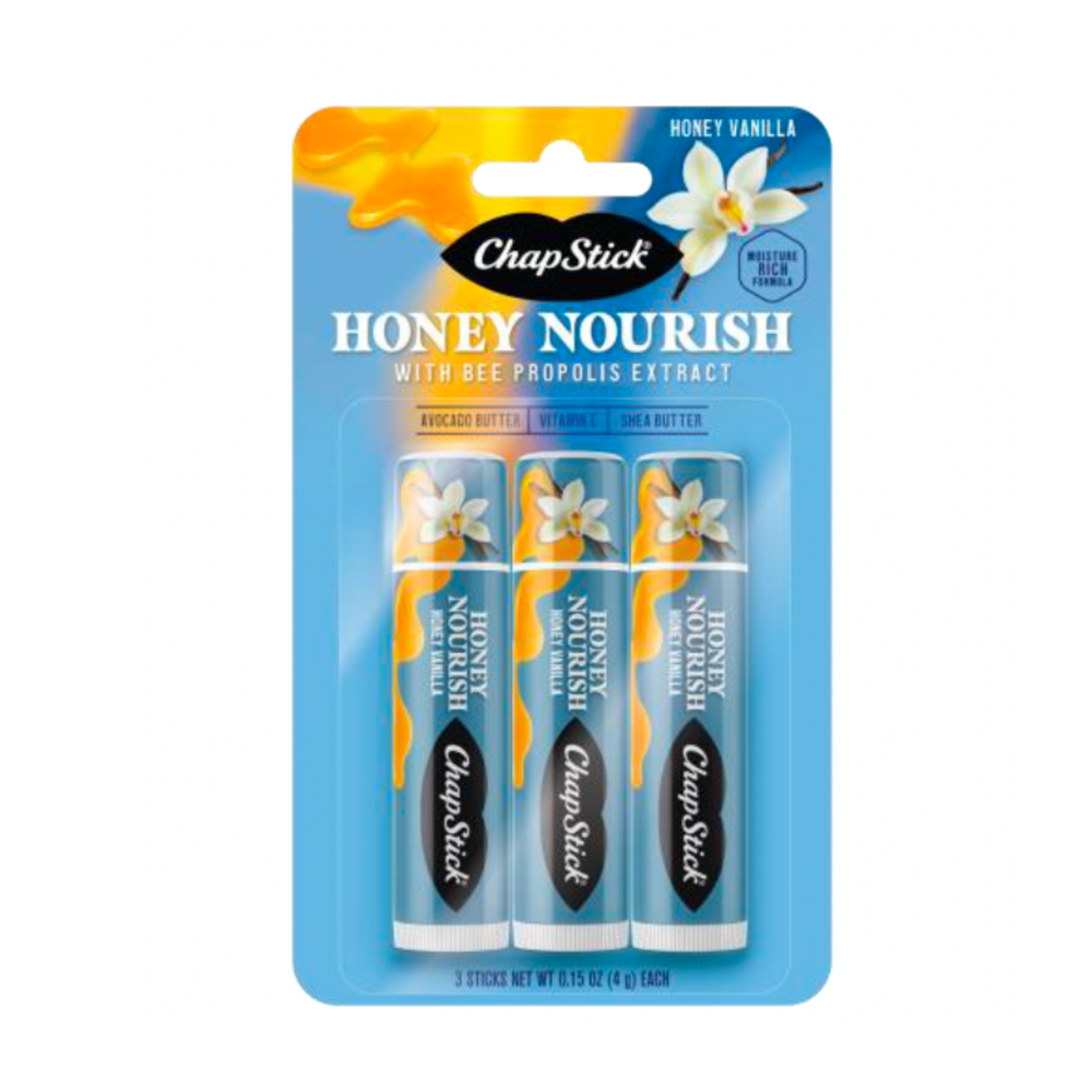 ChapStick Honey Nourish 3ct: Honey Vanilla