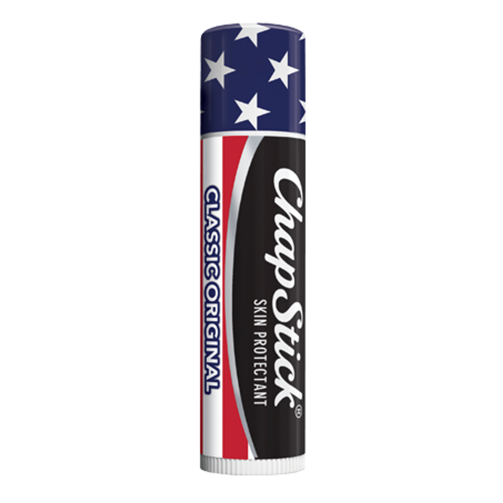ChapStick® American Flag Classic Original three 0.15oz tubes pack.