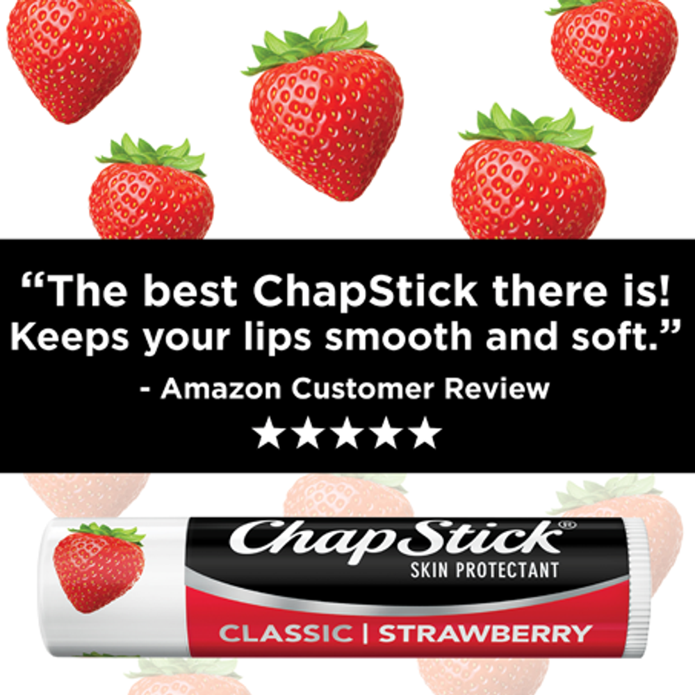 
                  
                    ChapStick® Classic Strawberry Flavor Skin Protectant Lip Balm (0.15 ounce, box of 12)
                  
                