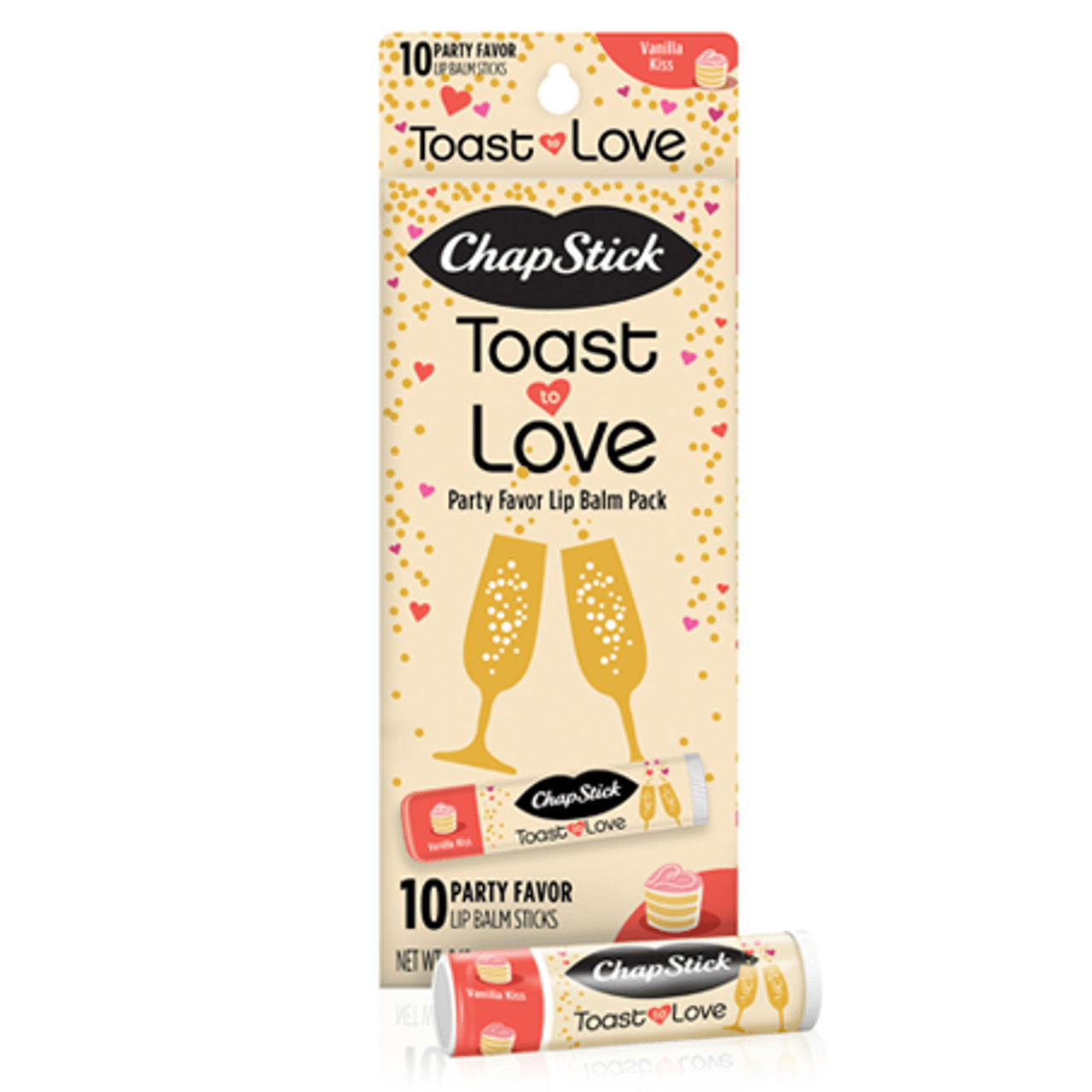 ChapStick® Toast to Love Lip Balm Gift Pack (0.15 ounce, box of 10).