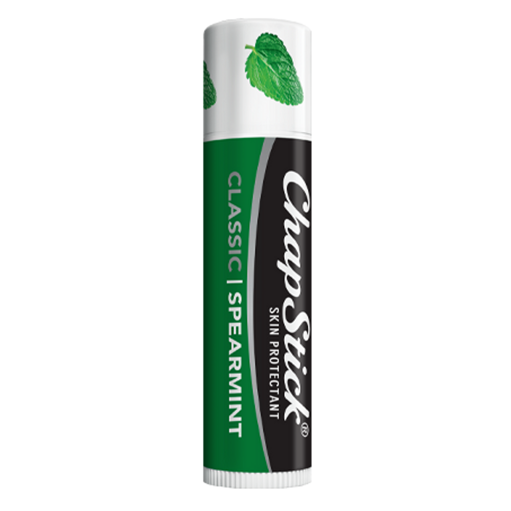 ChapStick® Classic Spearmint Flavor Skin Protectant Lip Balm (0.15 ounce, box of 12)