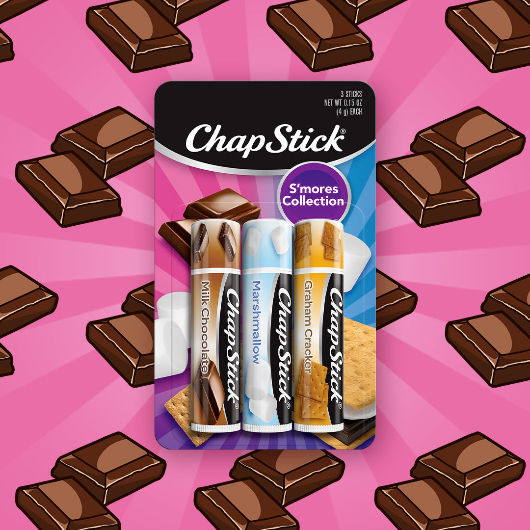 
                  
                    ChapStick S'mores 3ct: Milk Chocolate, Marshmallow, Graham Cracker
                  
                