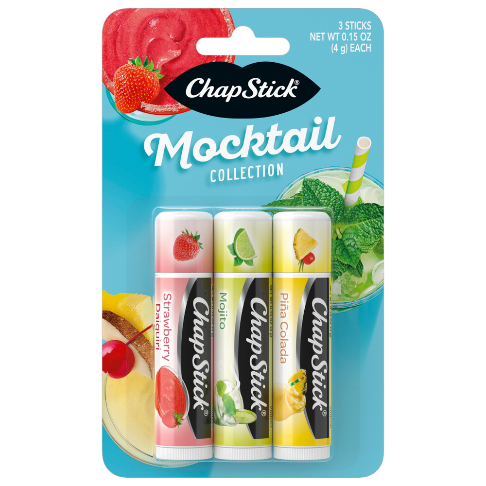 ChapStick Mocktail Collection 3ct: Mojito, Strawberry Daiquiri, Piña Colada